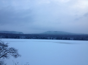 A typical winter view - Moosilauke is hidden behind the snow!