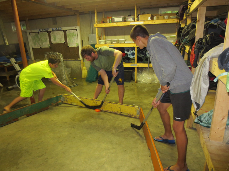 Box Hockey always goes when the weather is lousy...