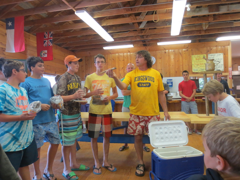 "Those wonderful hardships,"  highlighted two trips, one which could not get the camp stove to light, and these boys who forgot plates and utensils on the Squam Lake canoe excursion.
