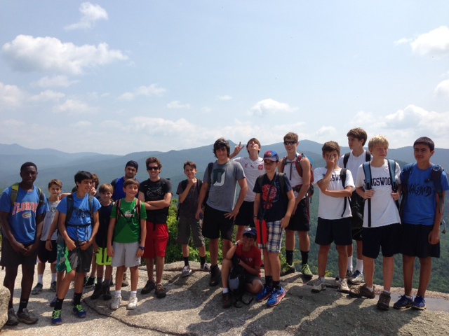 One of the dozen is "Have you hiked a mountain with a view?"  This bunch hiked the Welch-Dickey loop yesterday in Waterville Valley.