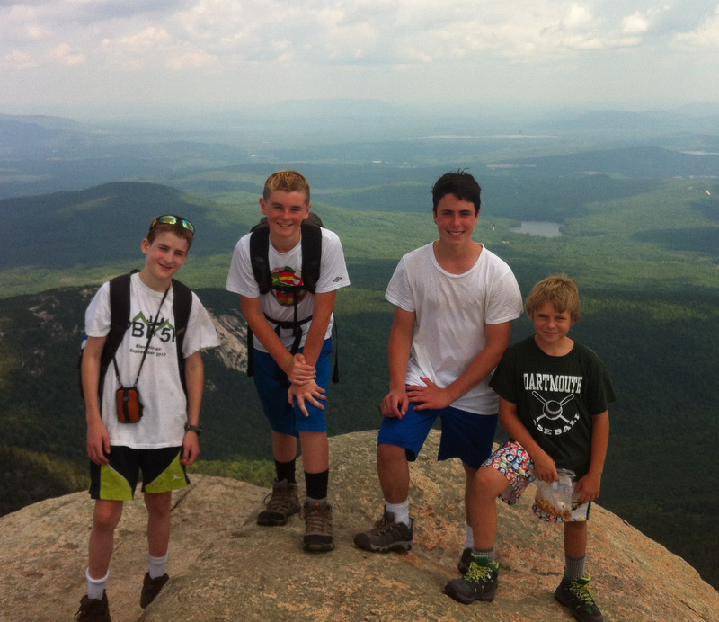 These lucky kids conquered the challenging Mt. Chocoura...