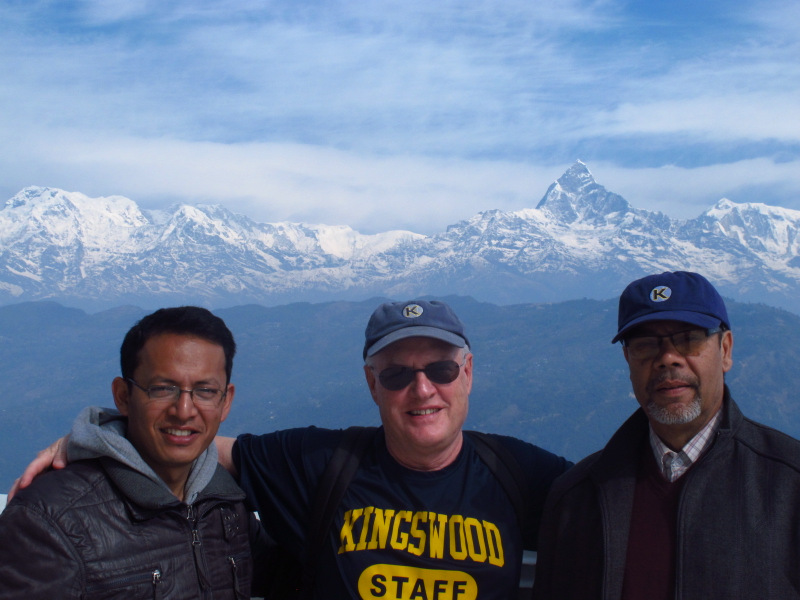 On that same trip, camp paraphernalia made it to the tip top of the Himalayan Range.