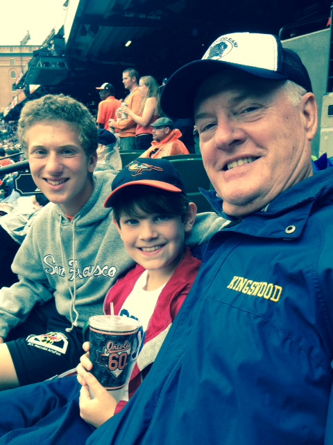 A few weeks ago, Mr Wiff was at Oriole Park with Tommy when along came Will.  